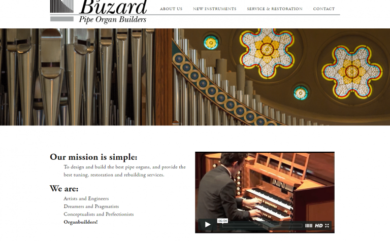 new website for John-Paul Buzard Pipe Organ Builders