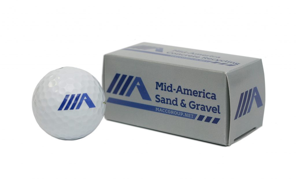 Mid America logo on a golf ball