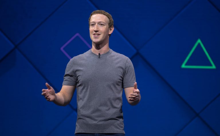 Mark Zuckerberg gives a keynote address the F8 developer conference.