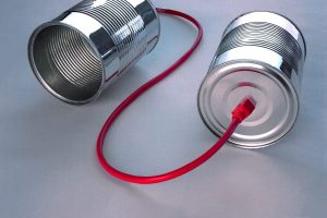 communication with a tin can phone
